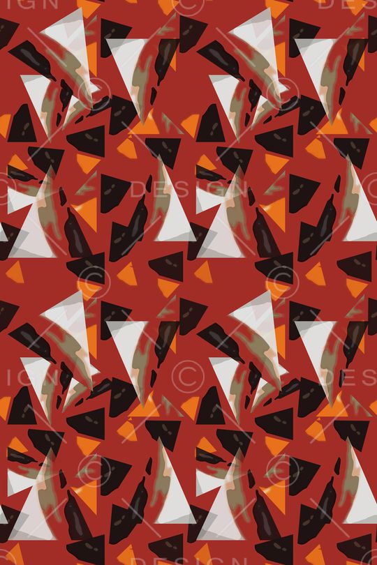 三角形印花华亿平台图片