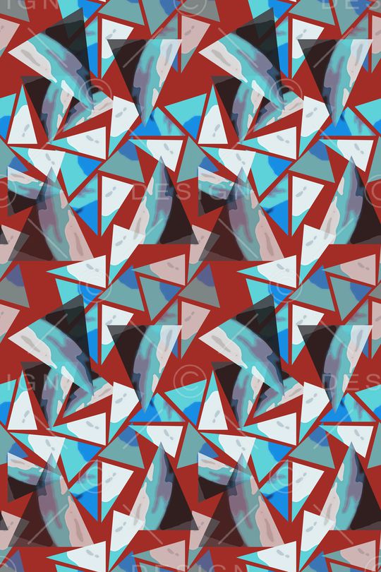 三角形印花华亿平台图片