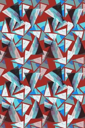 三角形印花华亿平台图片