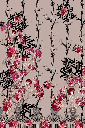 大牌风印花华亿平台图片