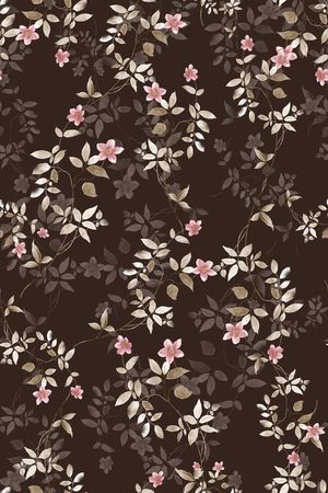 水彩花卉印花华亿平台图片