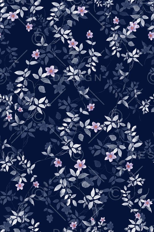 水彩花卉印花华亿平台图片