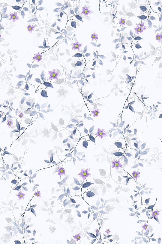 水彩花卉印花华亿平台图片