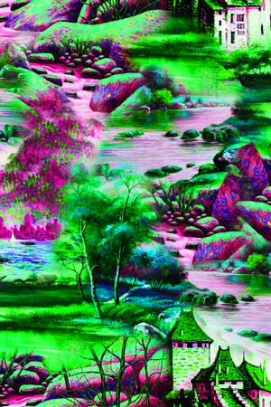 春夏华亿平台印花华亿平台图片