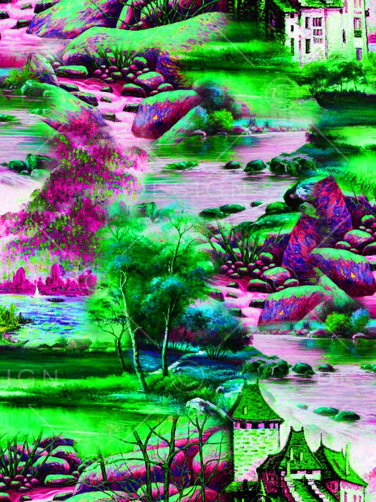 春夏华亿平台印花华亿平台图片