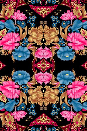 大牌风印花华亿平台图片