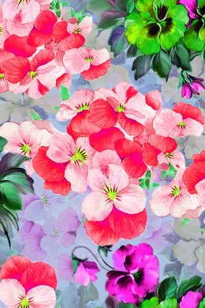 春夏华亿平台印花华亿平台图片