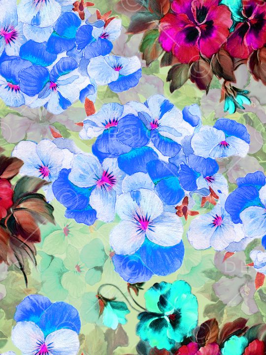 春夏华亿平台印花华亿平台图片