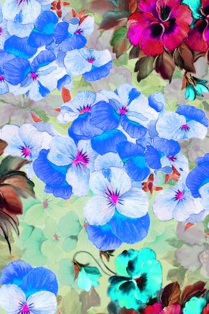 春夏华亿平台印花华亿平台图片