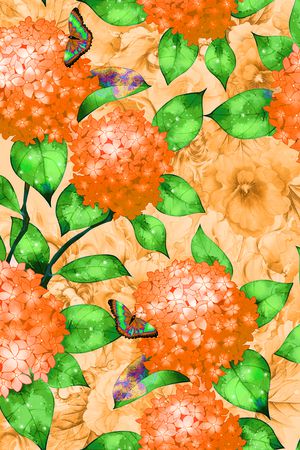 春夏华亿平台印花华亿平台图片