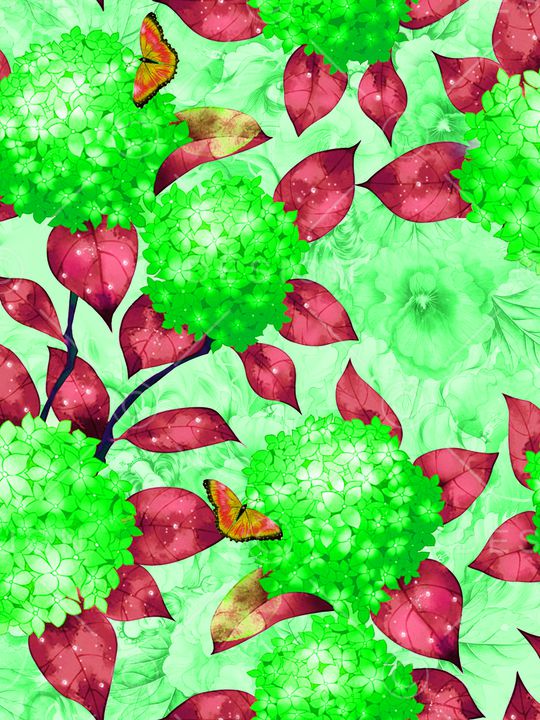 春夏华亿平台印花华亿平台图片