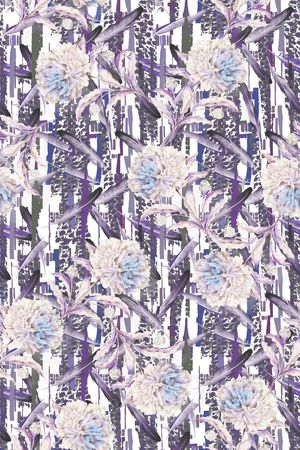 满版散花印花华亿平台图片