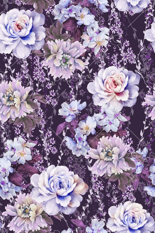 满版散花印花华亿平台图片