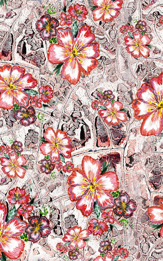 笔触印花华亿平台图片