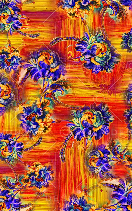 笔触印花华亿平台图片