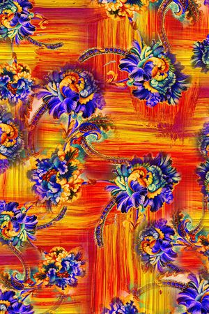 笔触印花华亿平台图片