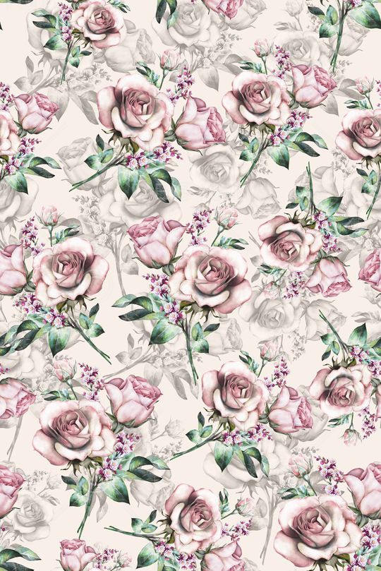 玫瑰花印花华亿平台图片