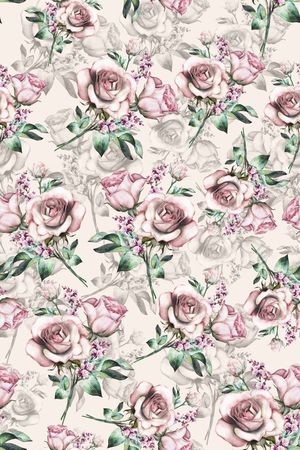 玫瑰花印花华亿平台图片