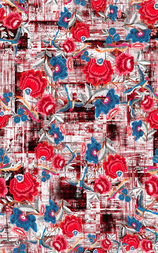 笔触印花华亿平台图片