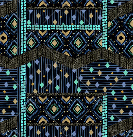 黑底花卉印花华亿平台图片