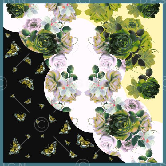 方巾印花华亿平台图片