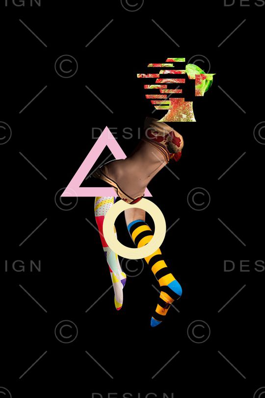 抽象印花华亿平台图片