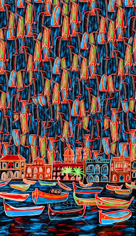 笔触印花华亿平台图片