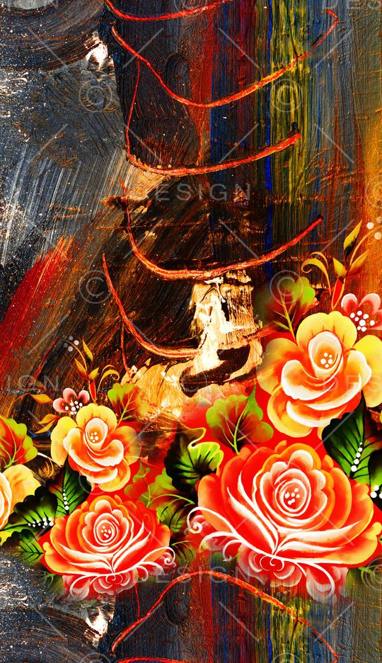 笔触印花华亿平台图片