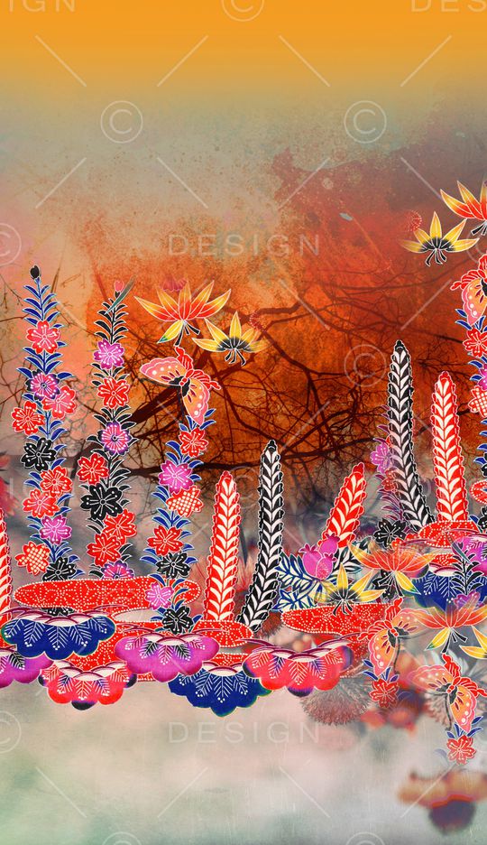 定位花印花华亿平台图片