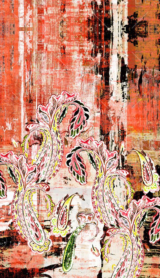 佩斯利印花华亿平台图片