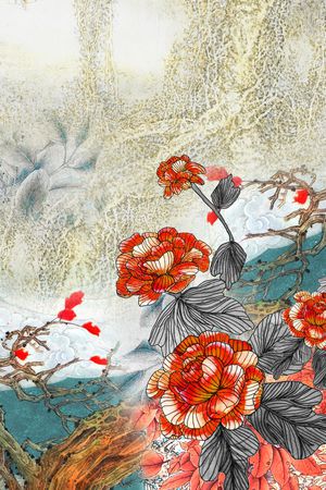 笔触印花华亿平台图片