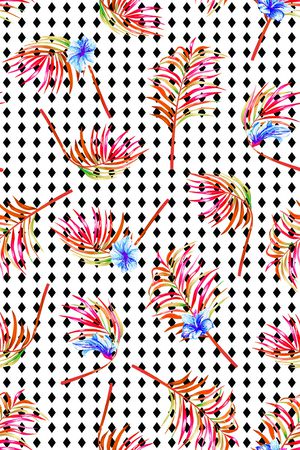 风格化花卉印花华亿平台图片