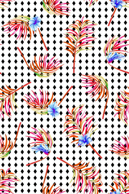 风格化花卉印花华亿平台图片