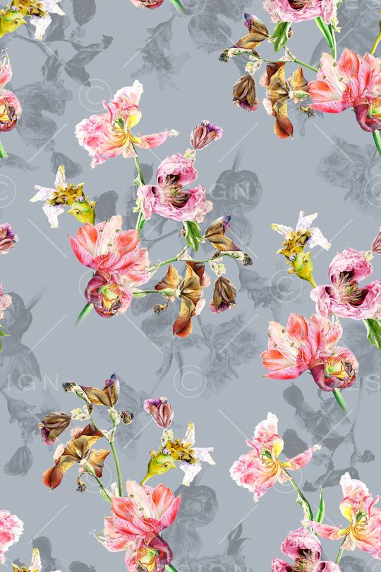 手绘印花华亿平台图片