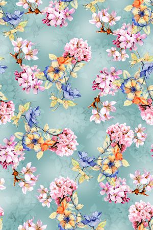 手绘印花华亿平台图片