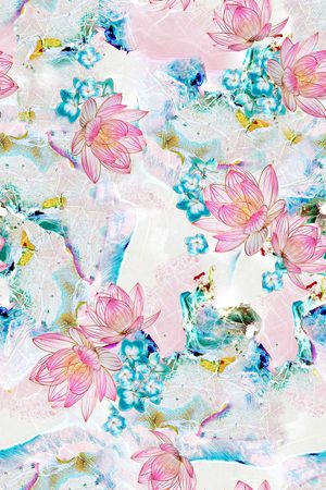 手绘印花华亿平台图片