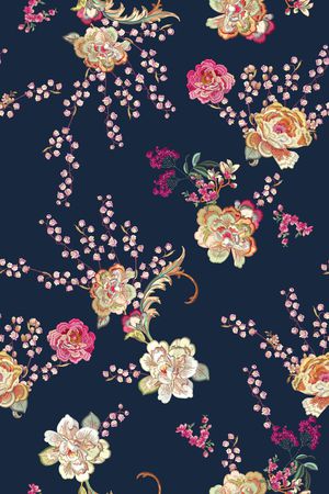 手绘印花华亿平台图片