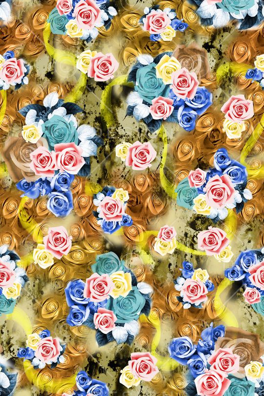 大牌风印花华亿平台图片