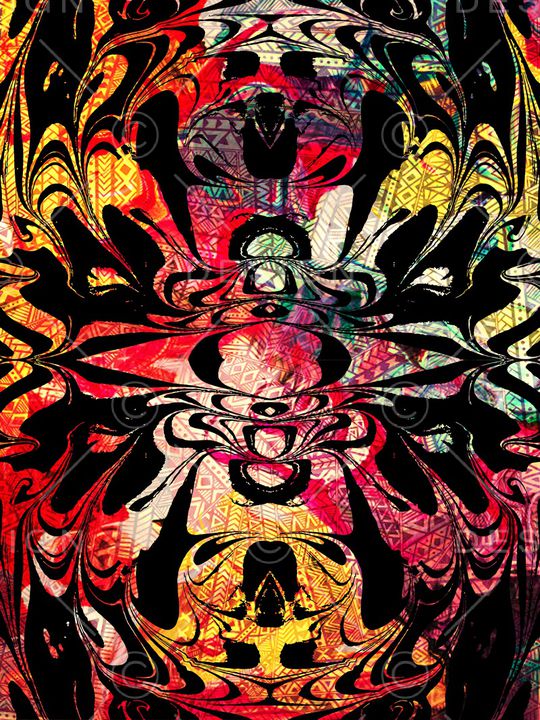 抽象印花华亿平台图片