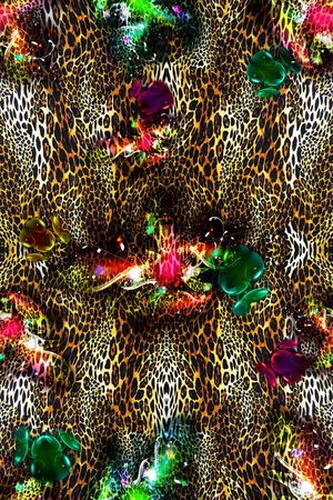 动物纹印花华亿平台图片