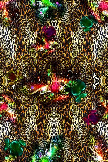 动物纹印花华亿平台图片