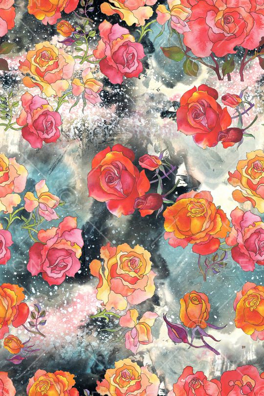 手绘印花华亿平台图片