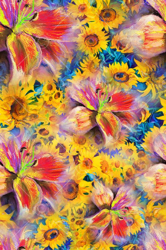 手绘印花华亿平台图片