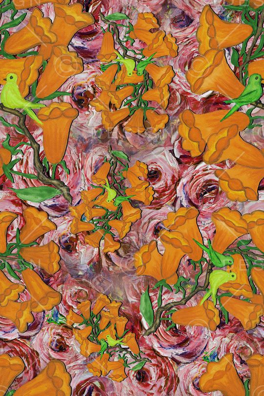 手绘印花华亿平台图片