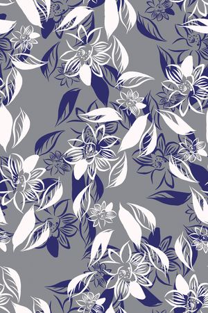 风格化花卉印花华亿平台图片