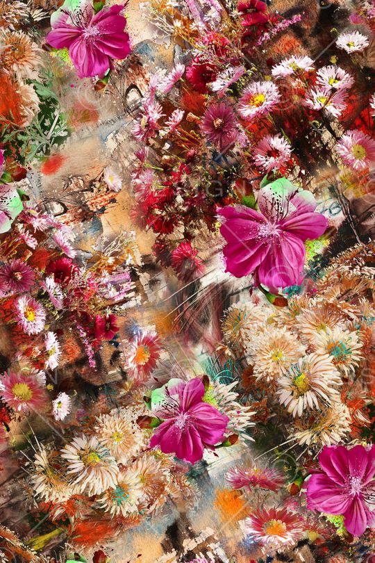 抽象印花华亿平台图片