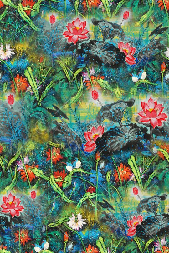 水彩印花华亿平台图片