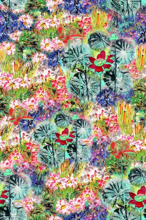 水彩印花华亿平台图片