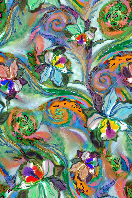 抽象印花华亿平台图片