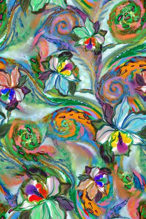 抽象印花华亿平台图片